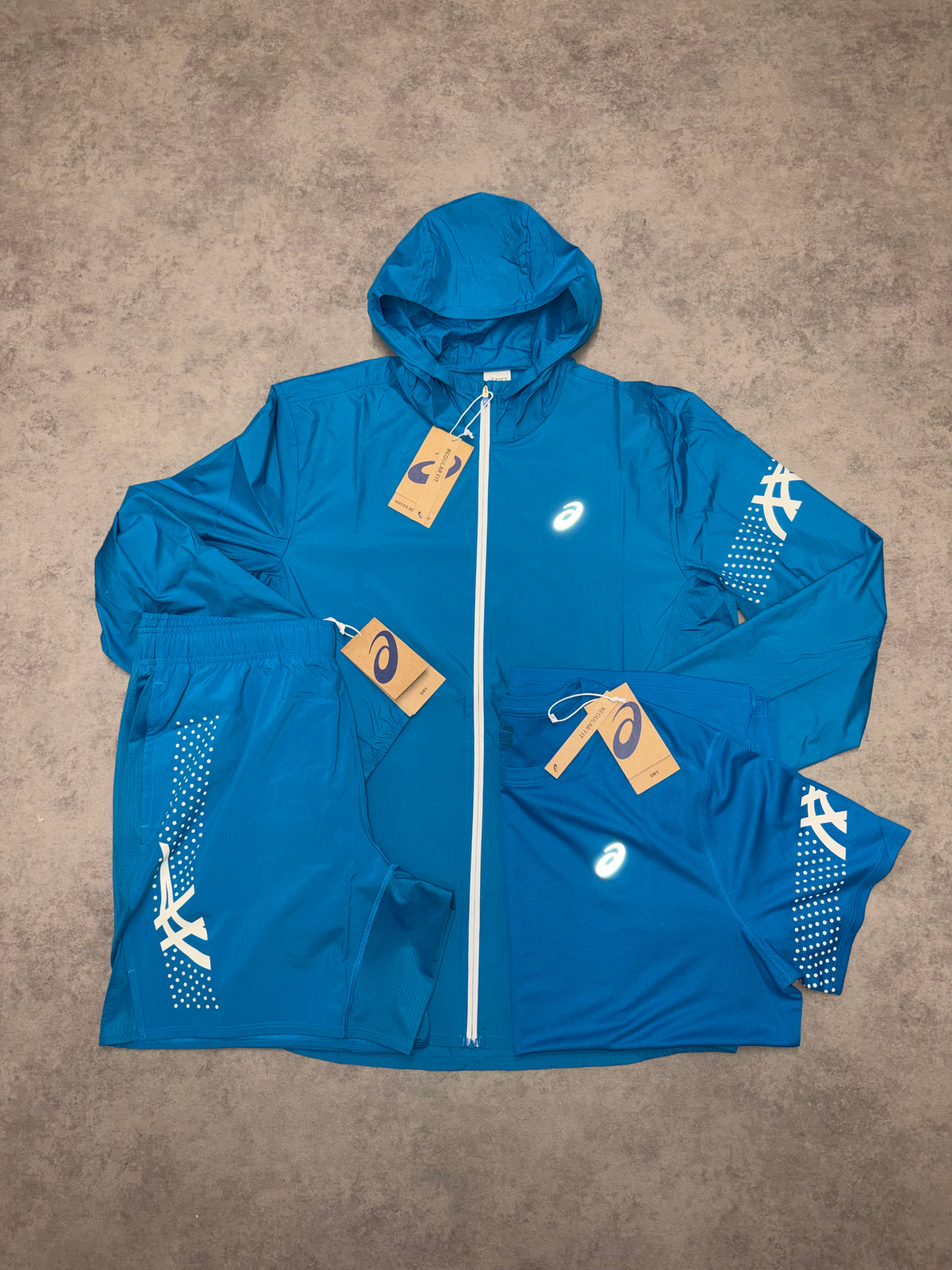 Asics Icon Packable Jacket - Aegan Blue