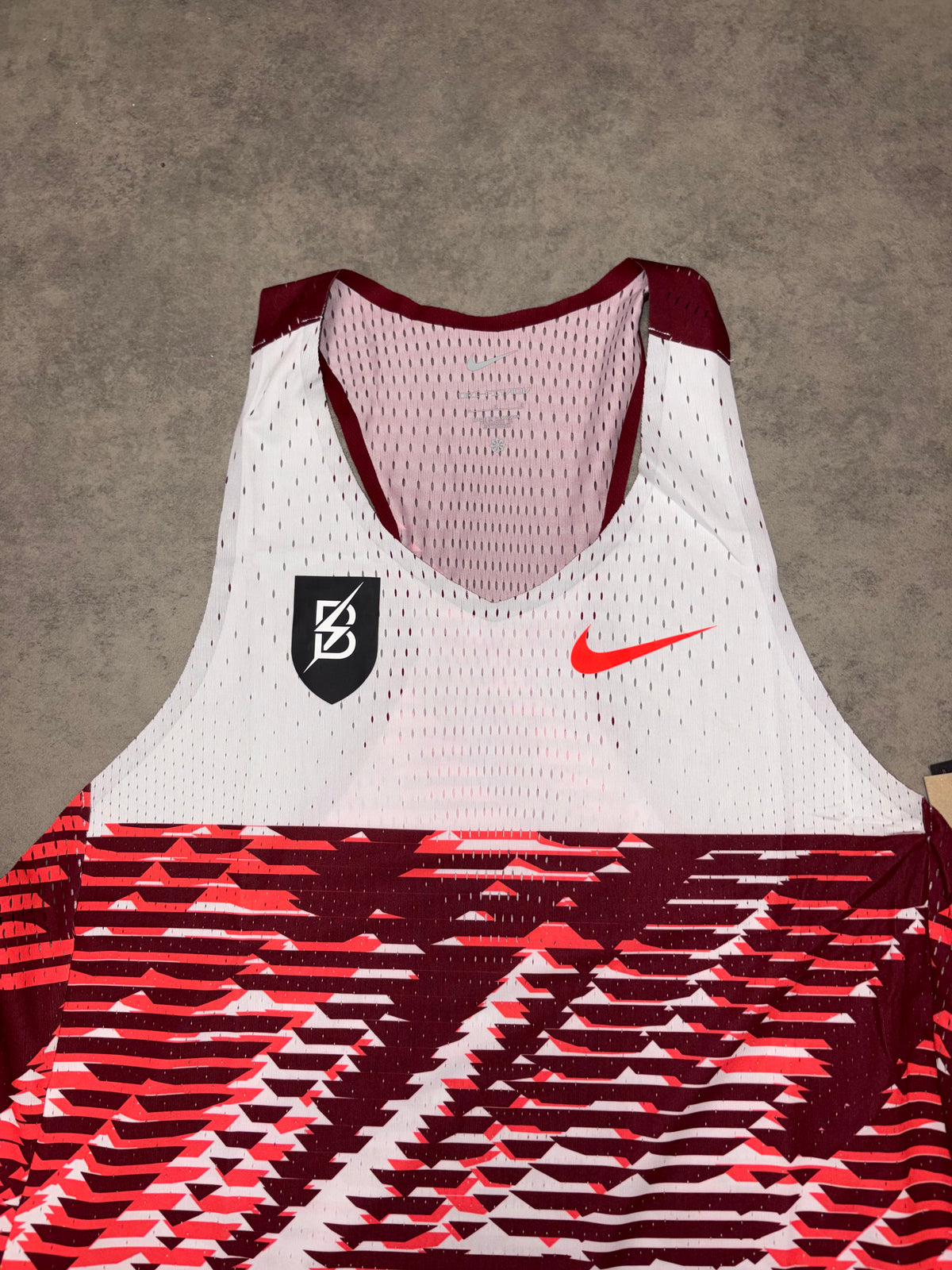 Nike Aeroswift BTC Vest Top - White & Red