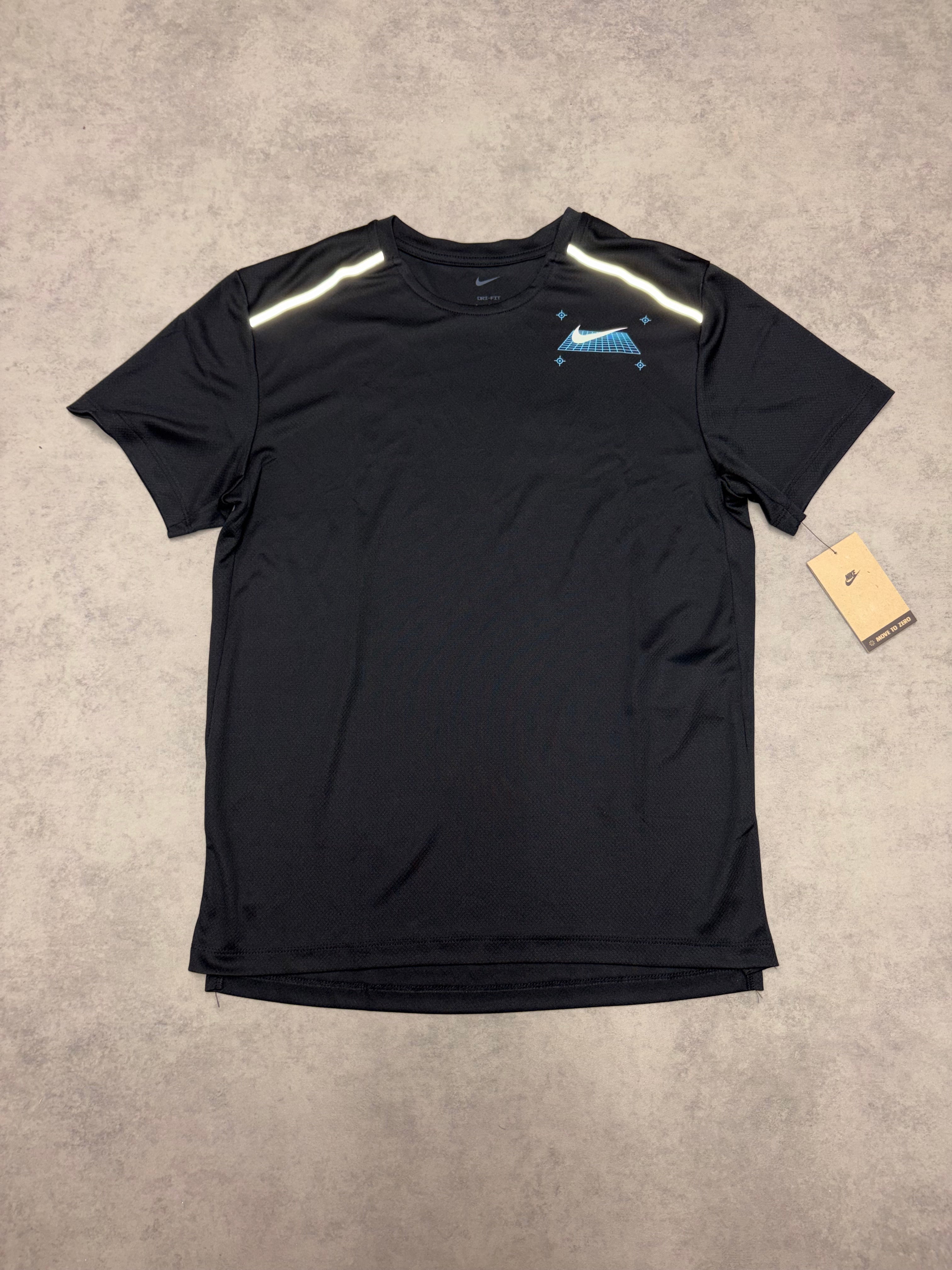 Nike Grid Miler Top - Black