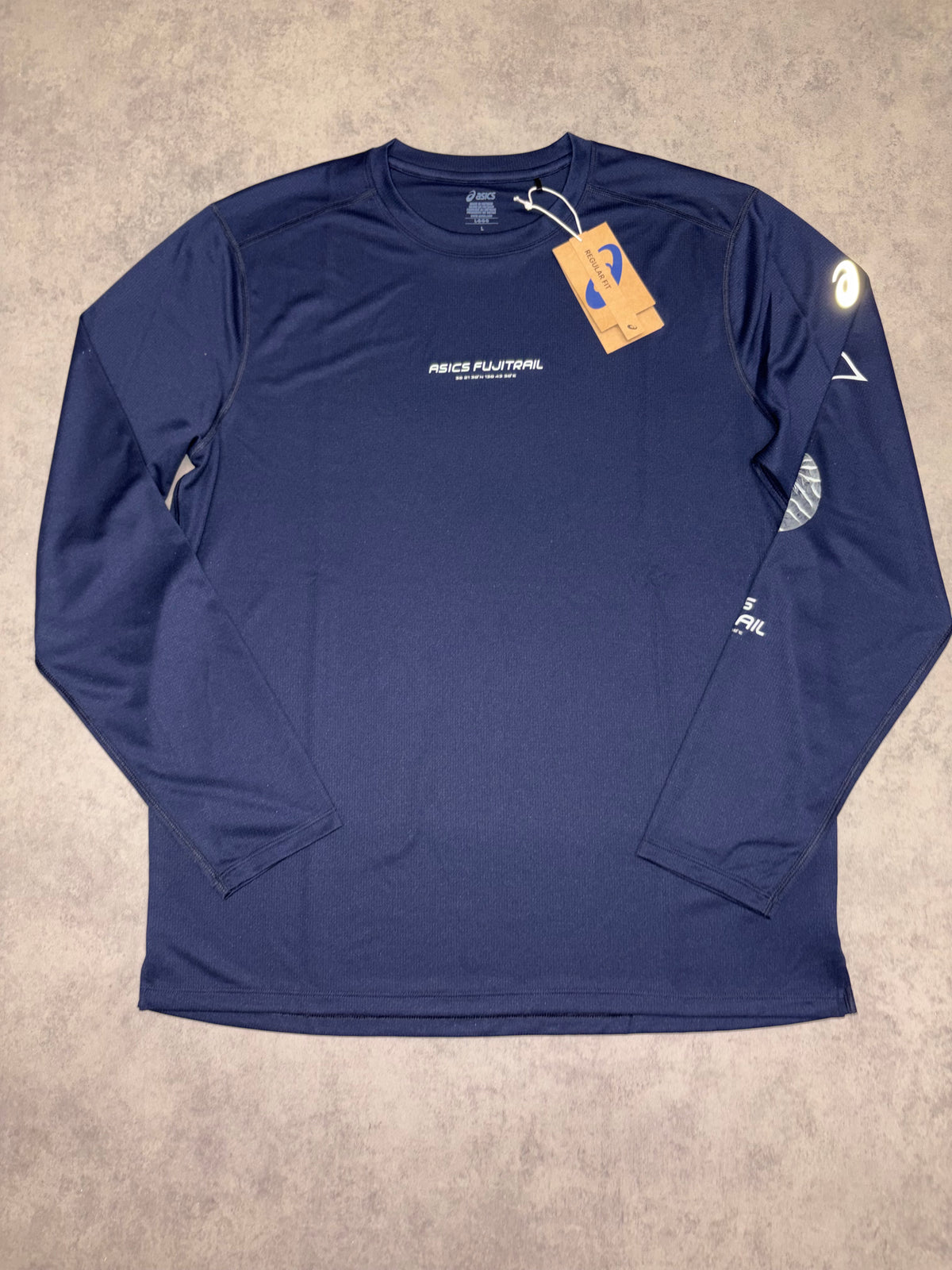 Asics FujiTrail Long Sleeve Top - Midnight/ Cobalt Burst