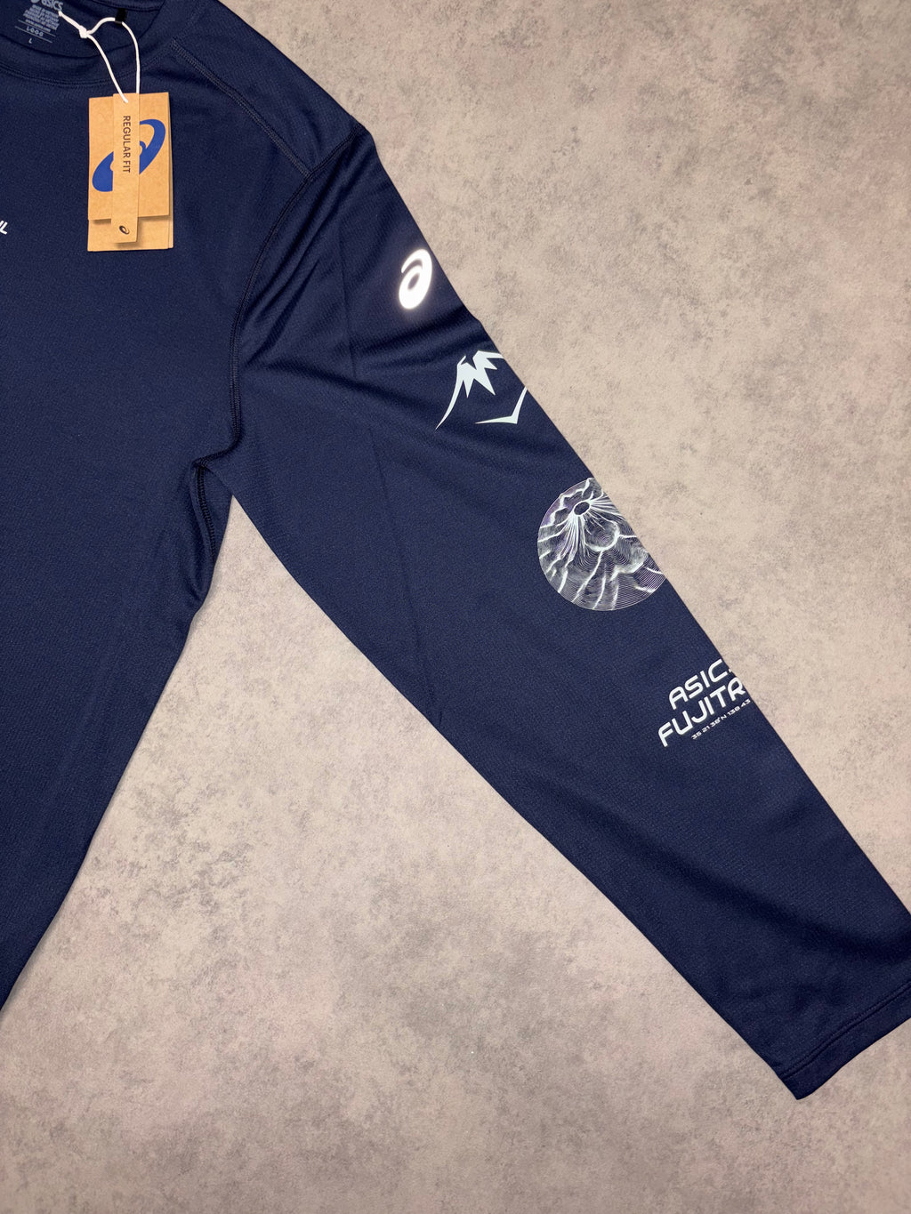Asics FujiTrail Long Sleeve Top - Midnight/ Cobalt Burst