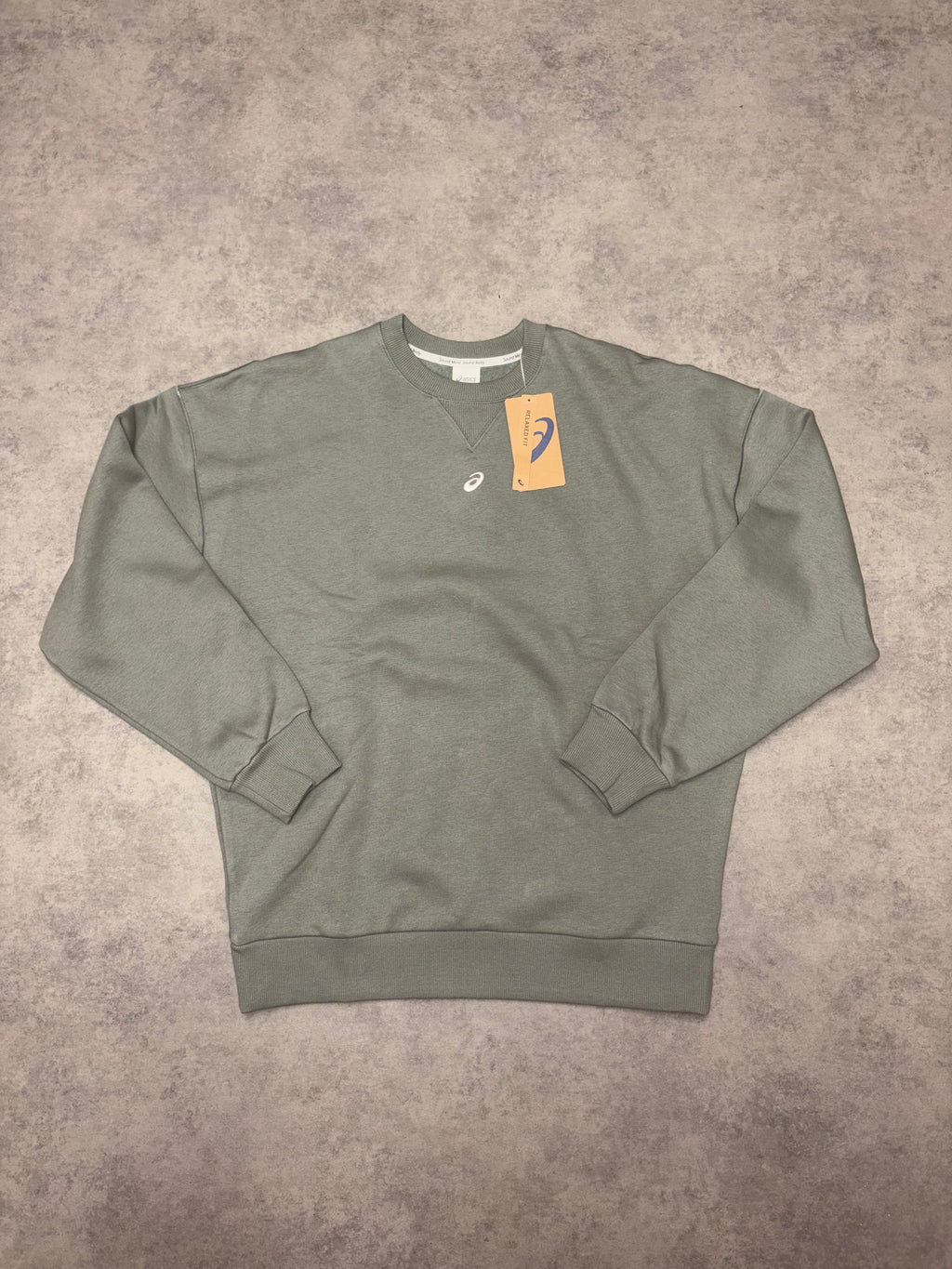 Asics Fleece Relaxed Crew Neck - Lichen Green