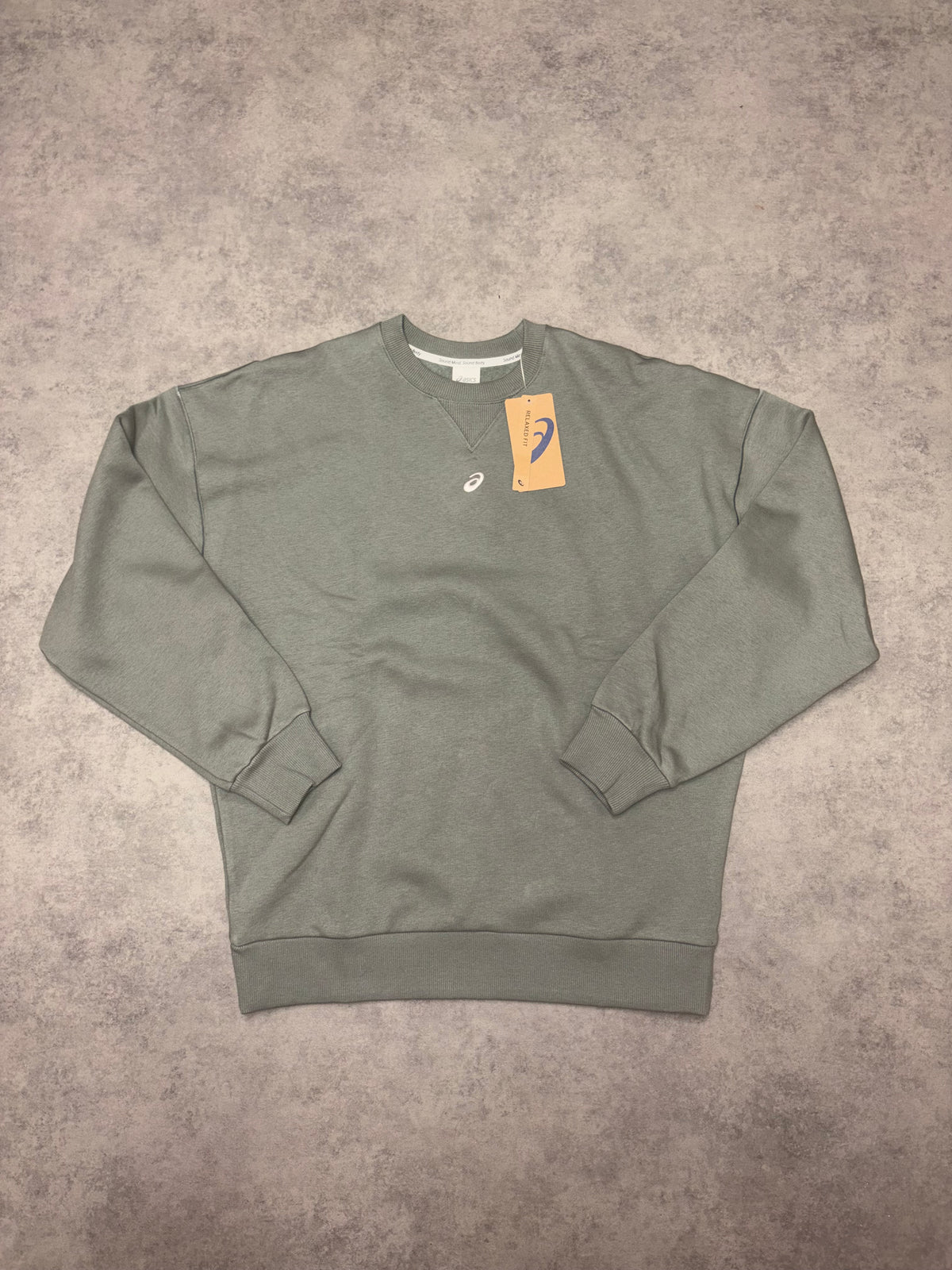 Asics Fleece Relaxed Crew Neck - Lichen Green