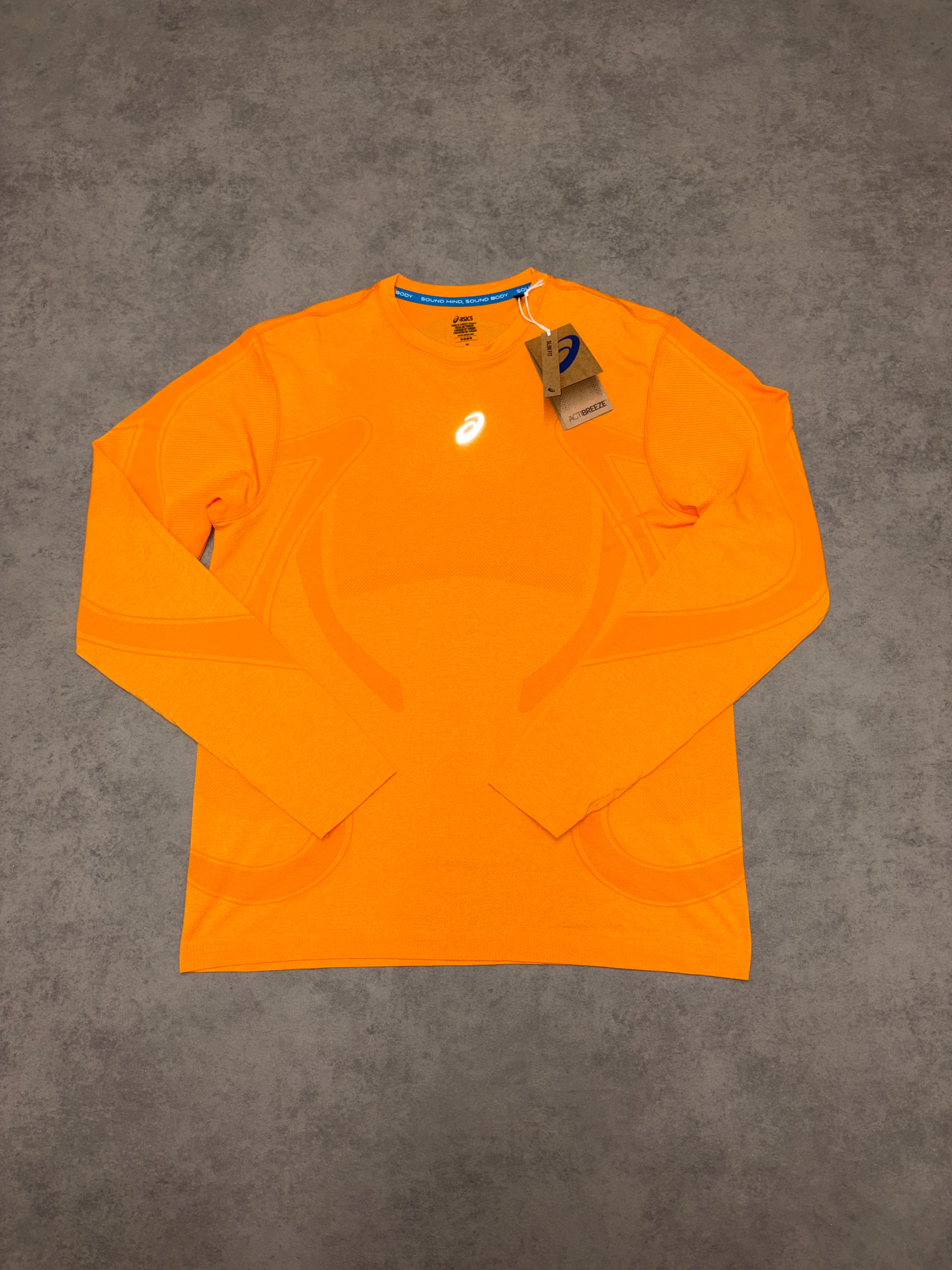 Asics LS Seamless Road Top - Yamabuki