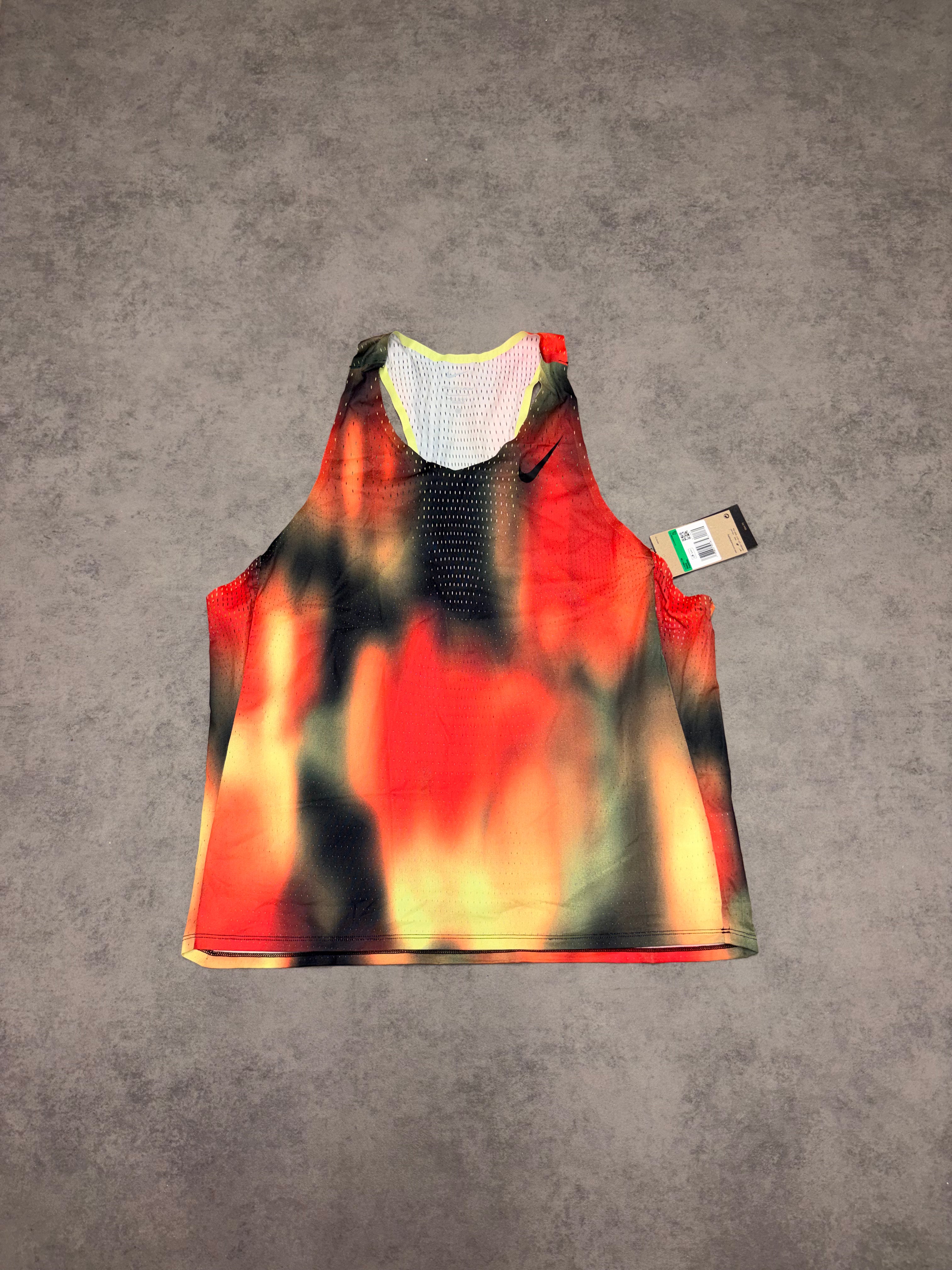 Nike Aeroswift Vest Top - Crimson Red